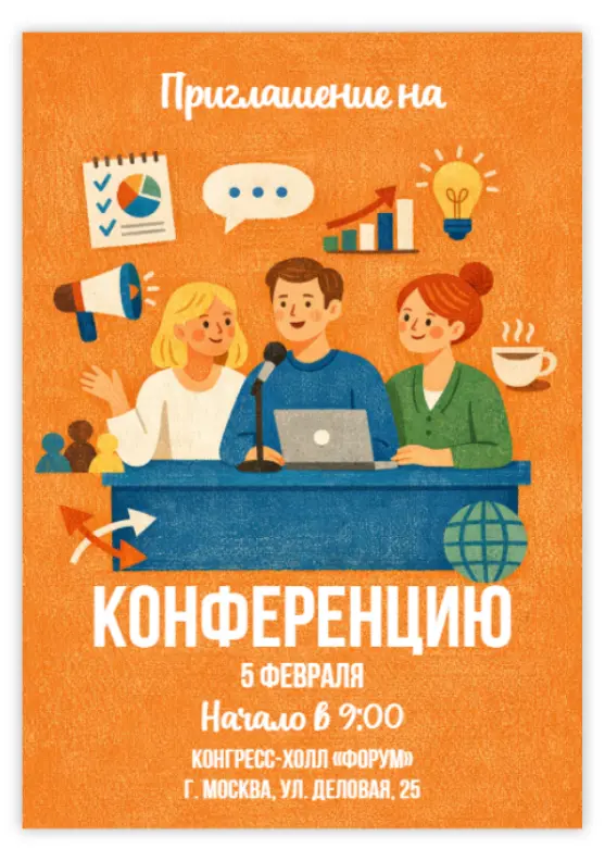Приглашение для конференции