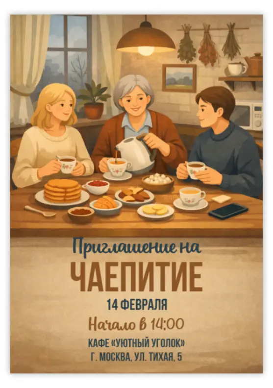 Приглашение на чаепитие