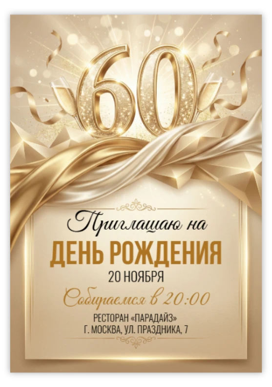 Юбилей 60 лет