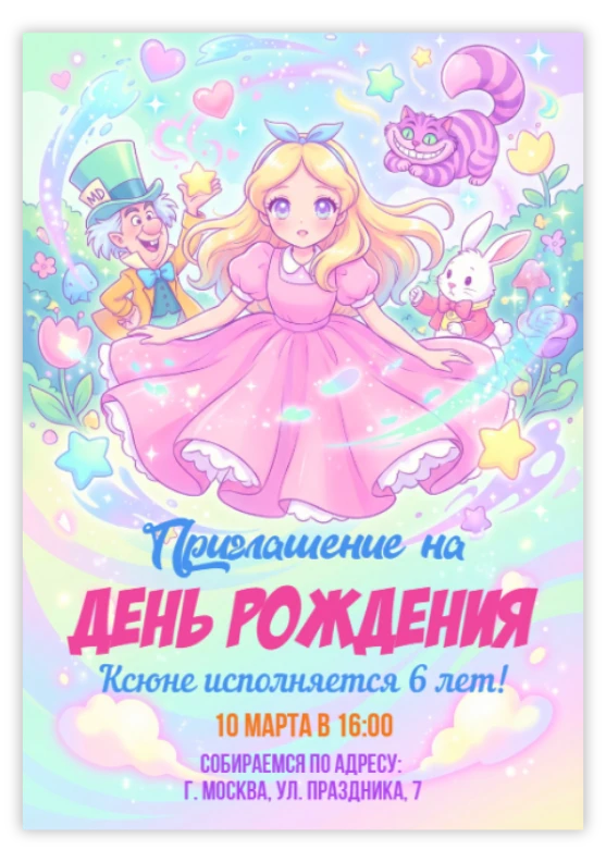 Алиса в Стране чудес