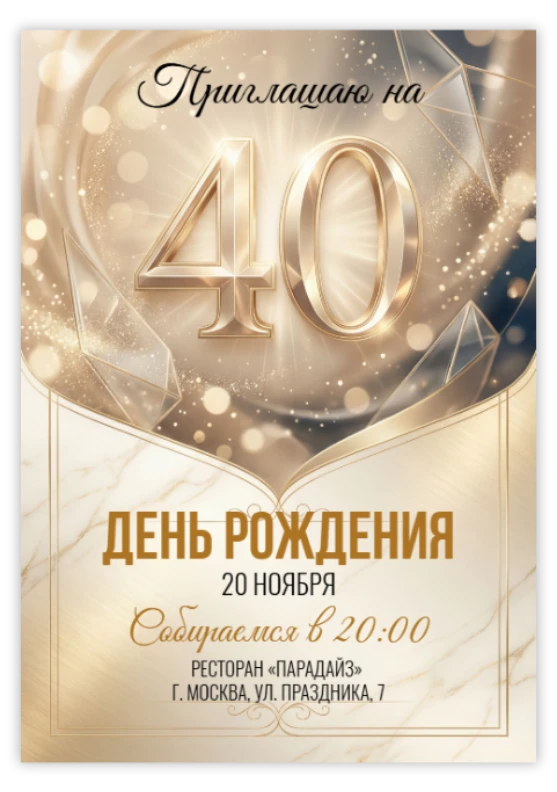 Юбилей 40 лет