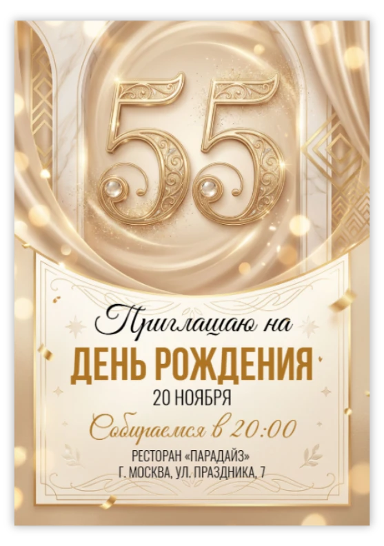Юбилей 55 лет