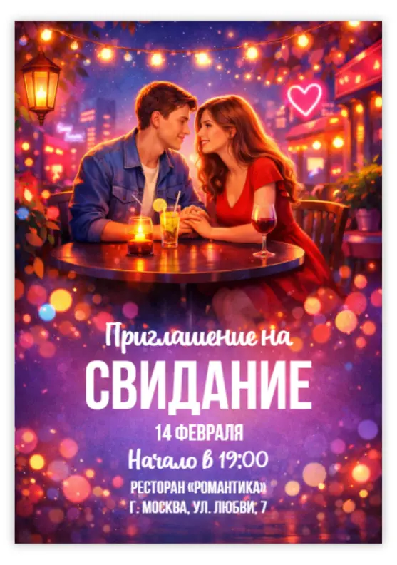 Пригласительное на свидание